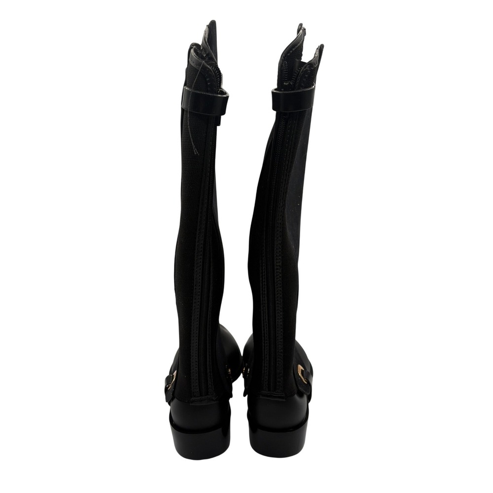 Melissa Riding Boots Womens 10 Black Excellent Detachable 2-in-1 Rain Boots - Picture 4 of 8